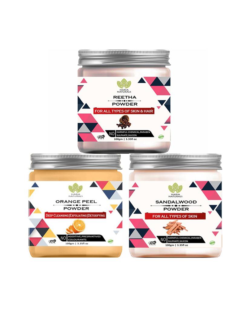 pack of 3 100% pure & natural powder combo - 18634672 -  Zoom Image - 0