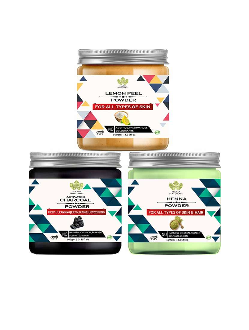 pack of 3 haria naturals beauty set