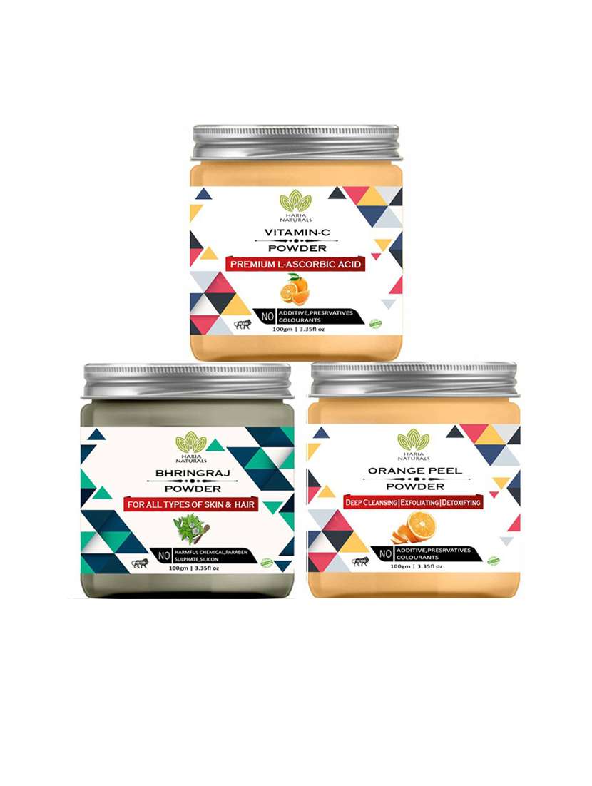 pack of 3 haria naturals beauty set