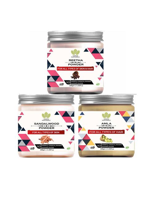 pack of 3 100% pure & natural powder combo - 18635264 - Standard Image - 0