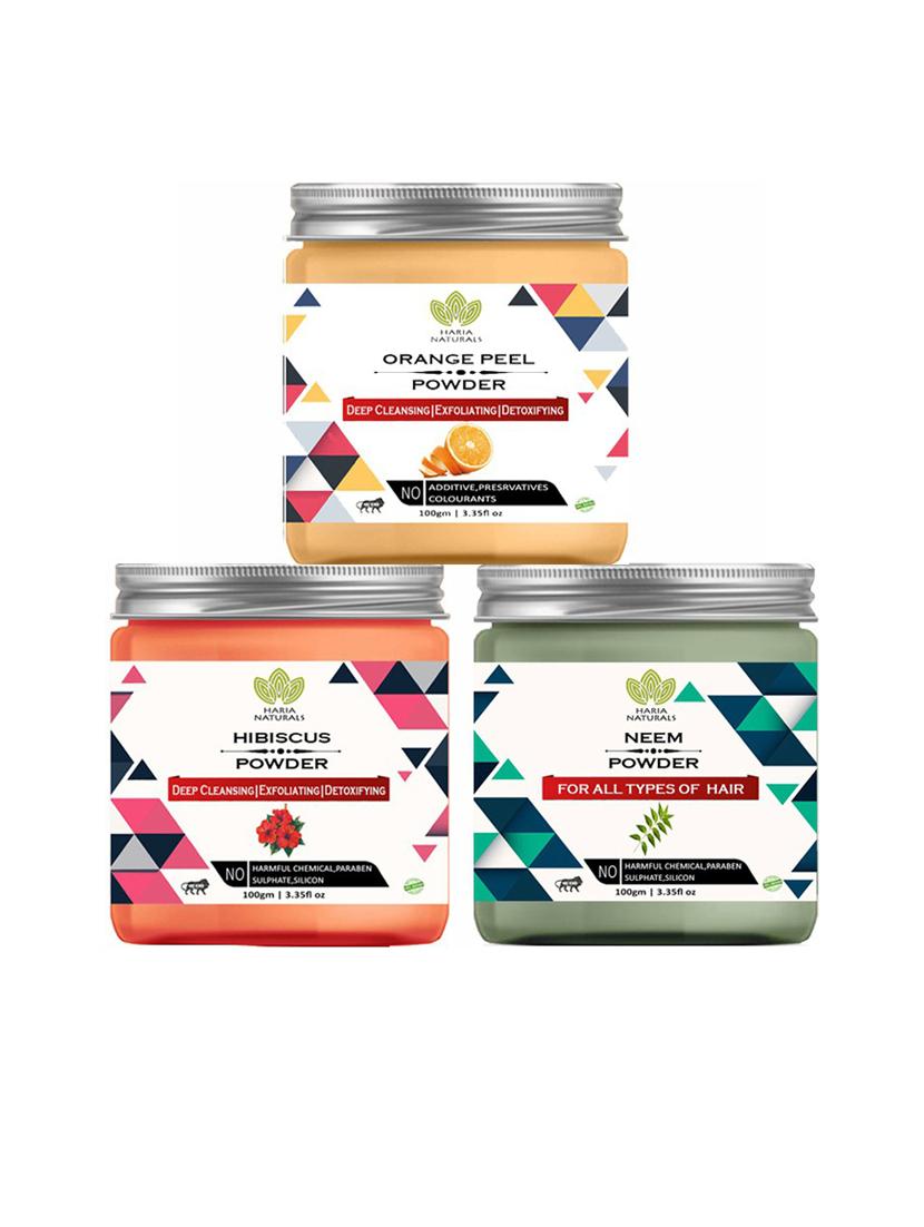 pack of 3 100% pure & natural powder combo - 18635338 - Zoom Image - 0