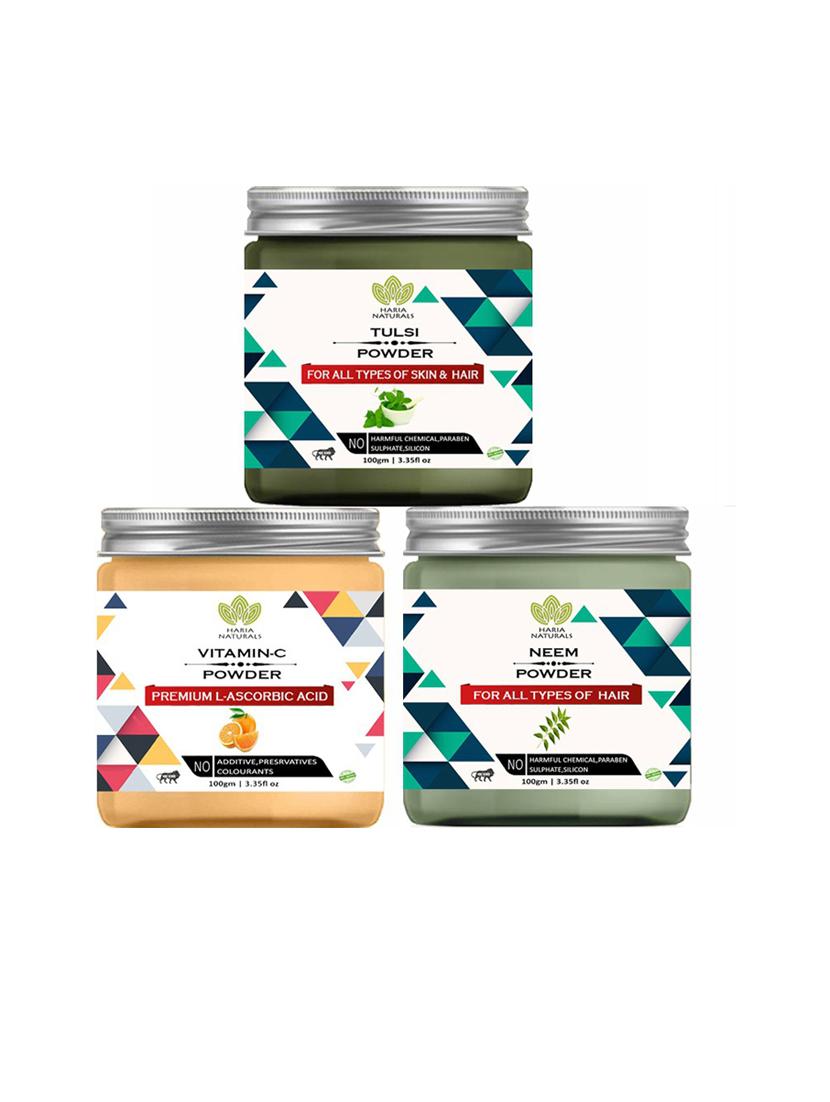 pack of 3 100% pure & natural powder combo - 18635556 - Zoom Image - 0
