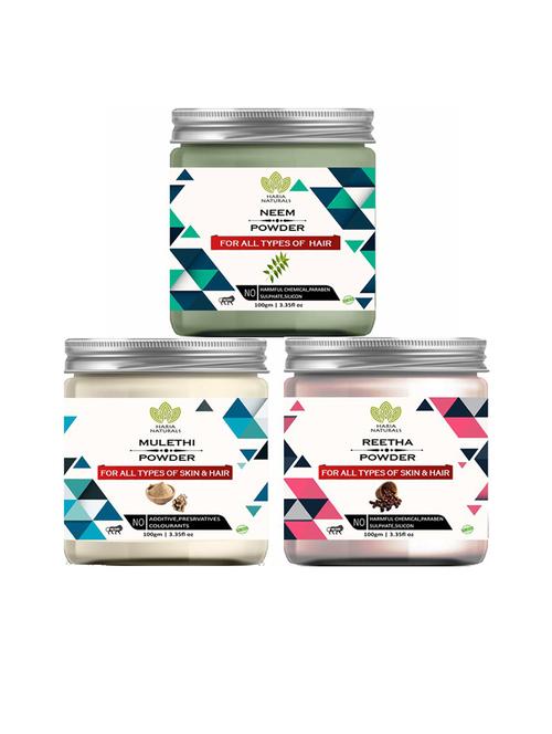 pack of 3 100% pure & natural powder combo - 18635563 - Standard Image - 0