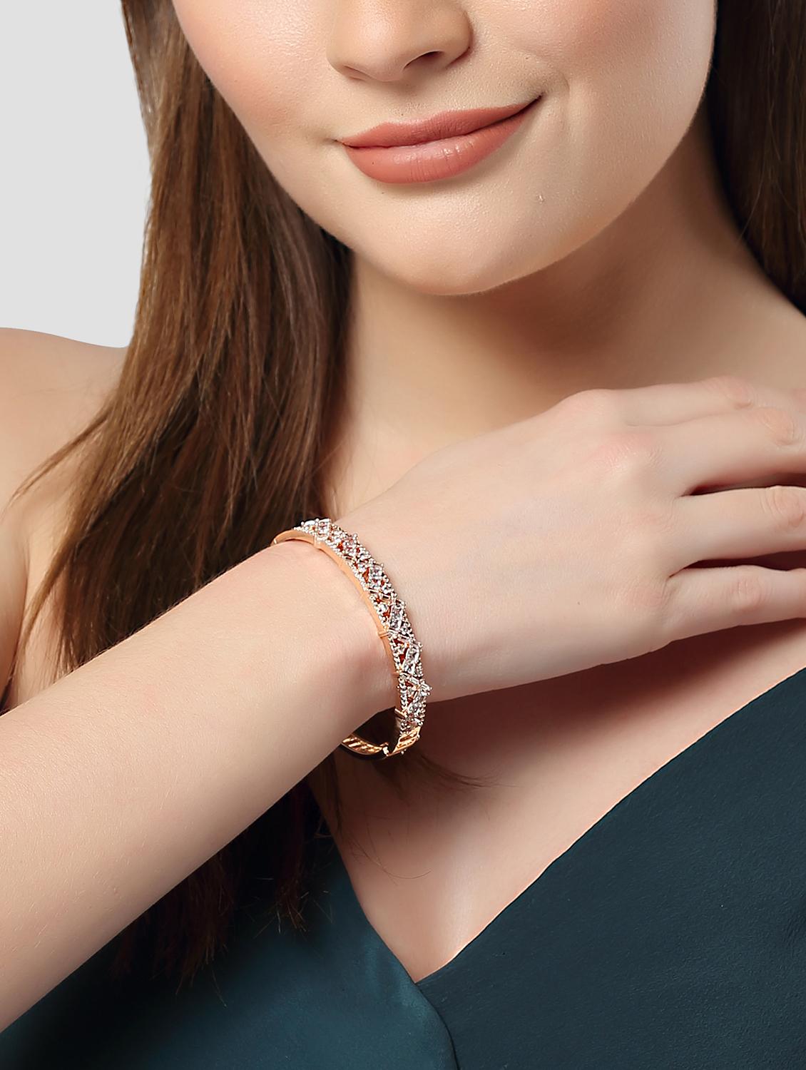 pink metal bangle - 18635697 - Standard Image - 3