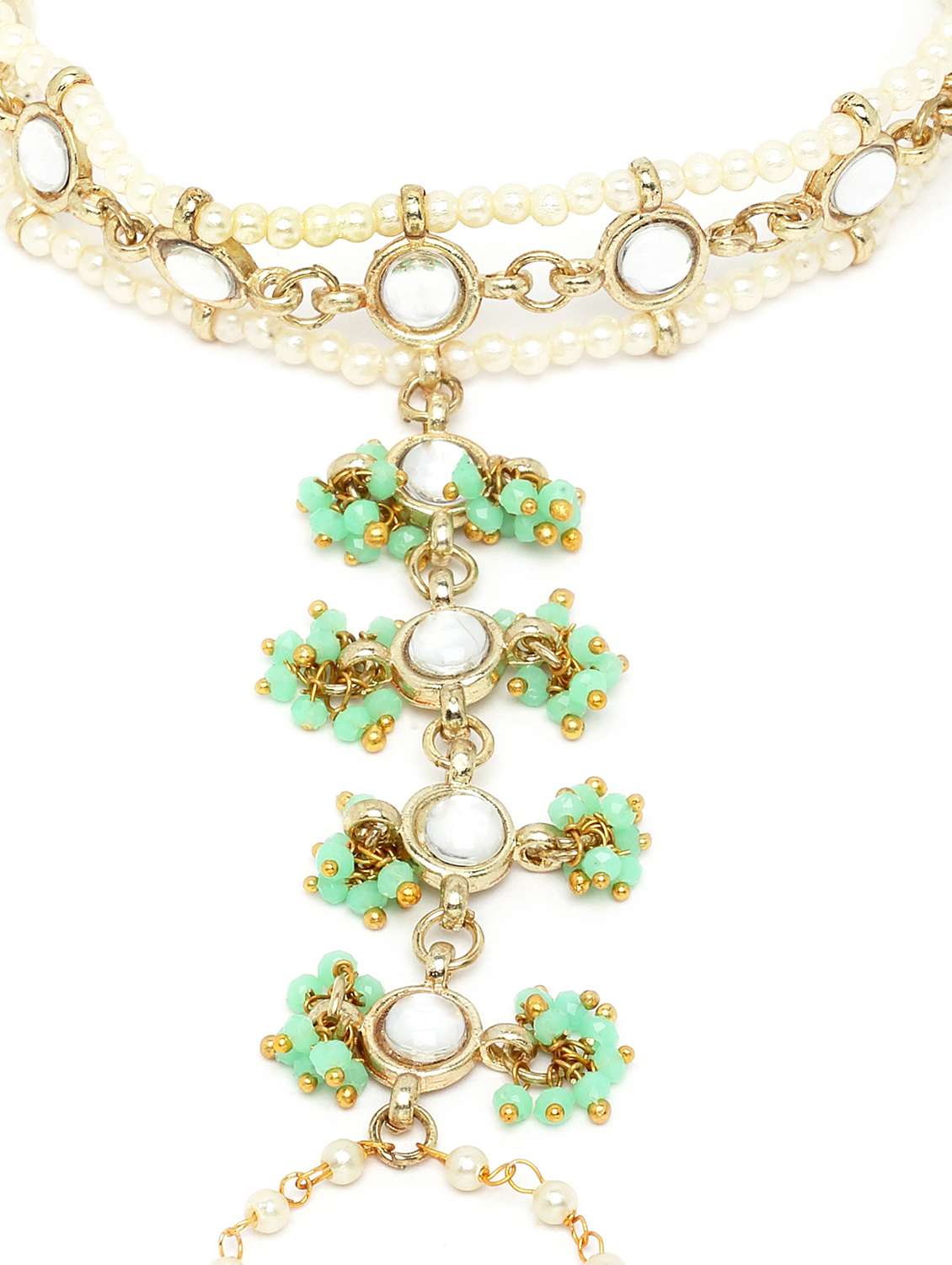 green metal bangle bracelet - 18635707 -  Standard Image - 3