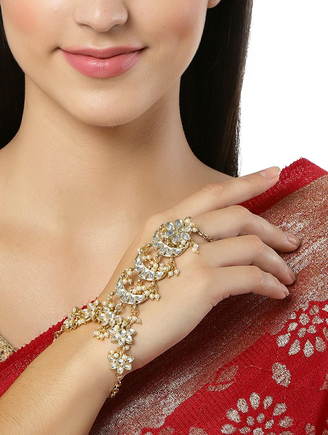 gold metal bangle bracelet - 18635726 - Standard Image - 3