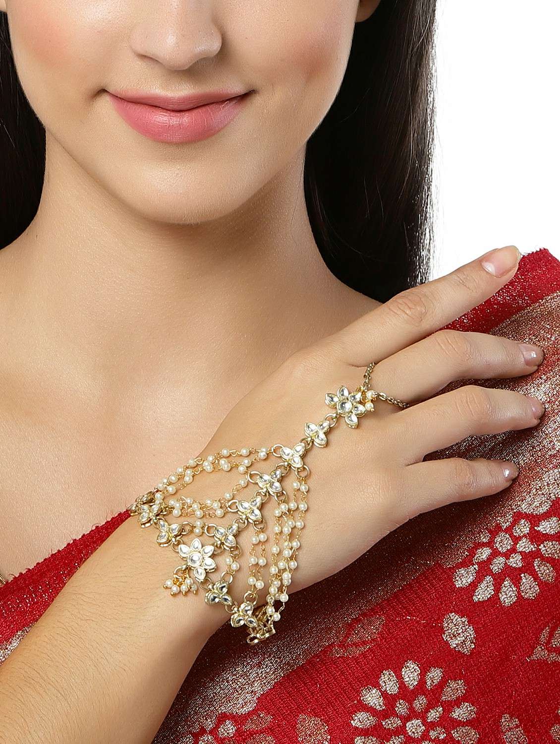 gold metal bangle bracelet - 18635727 -  Standard Image - 3