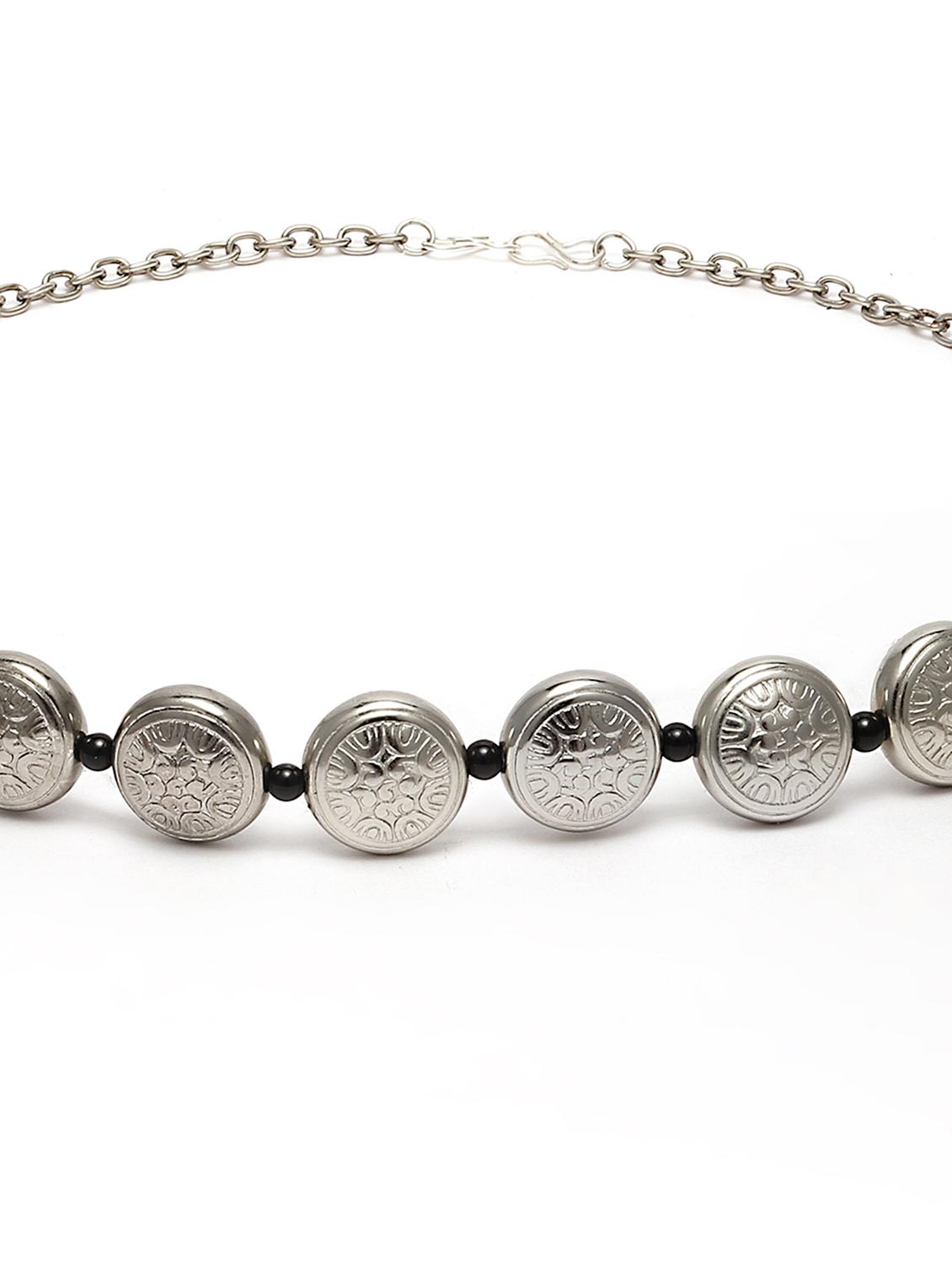 oxidised silver plated maatha patti - 18635746 - Standard Image - 3