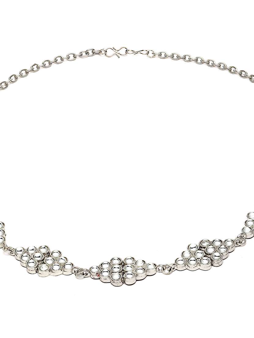 silver metal maatha patti - 18635747 -  Standard Image - 3