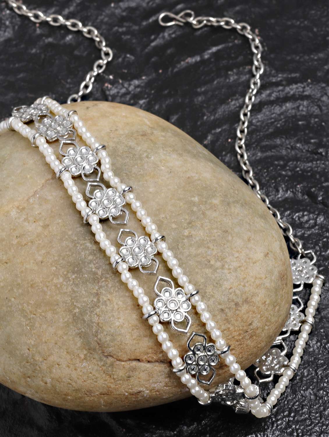 silver plated maatha patti