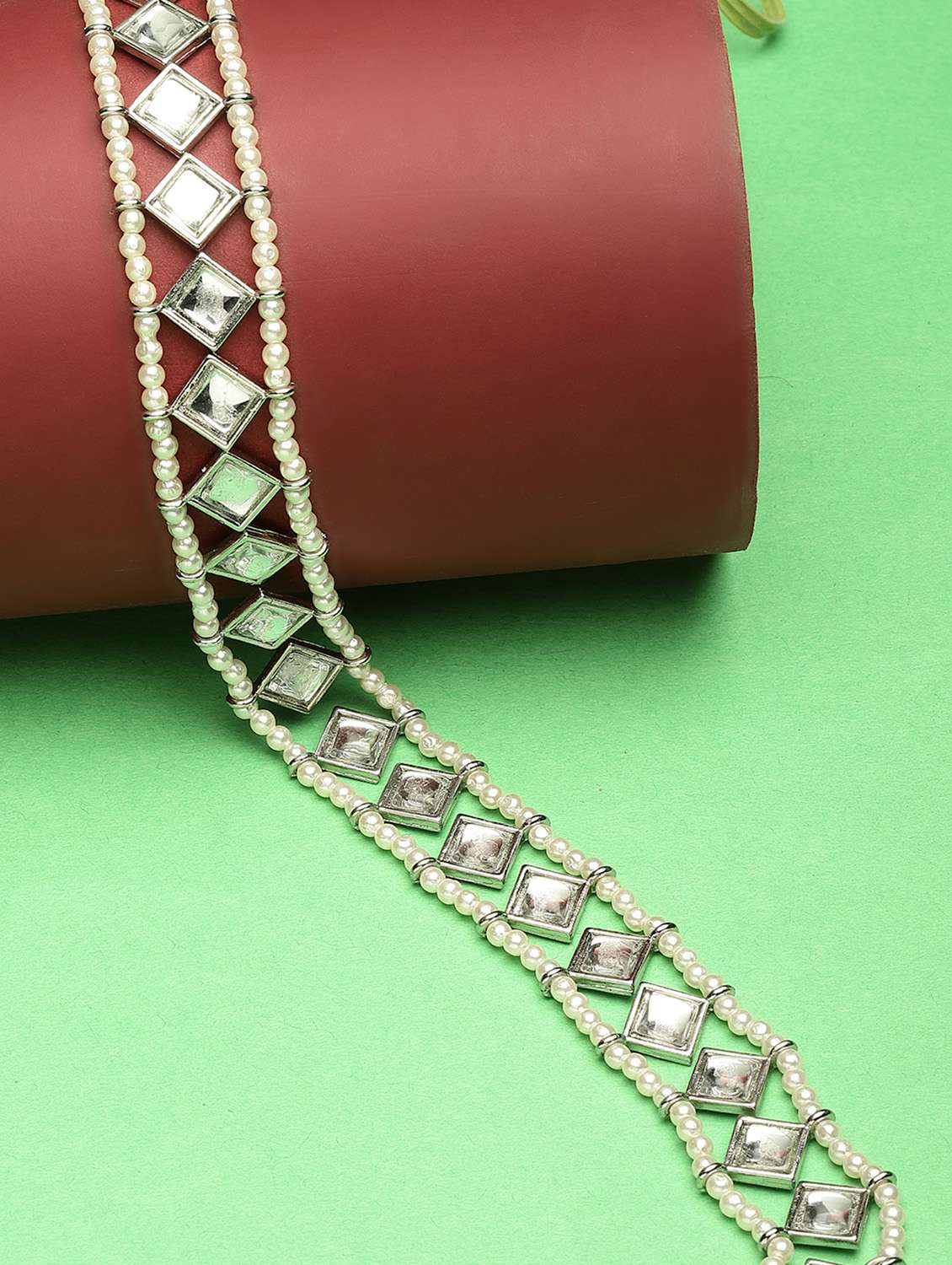 silver plated maatha patti