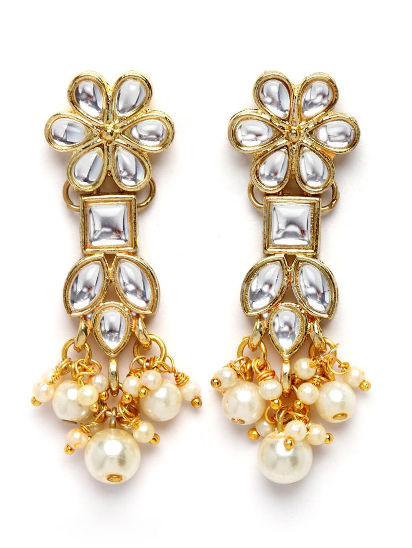 gold plated necklaces earring and bracelet set - 18636021 - Standard Image - 3