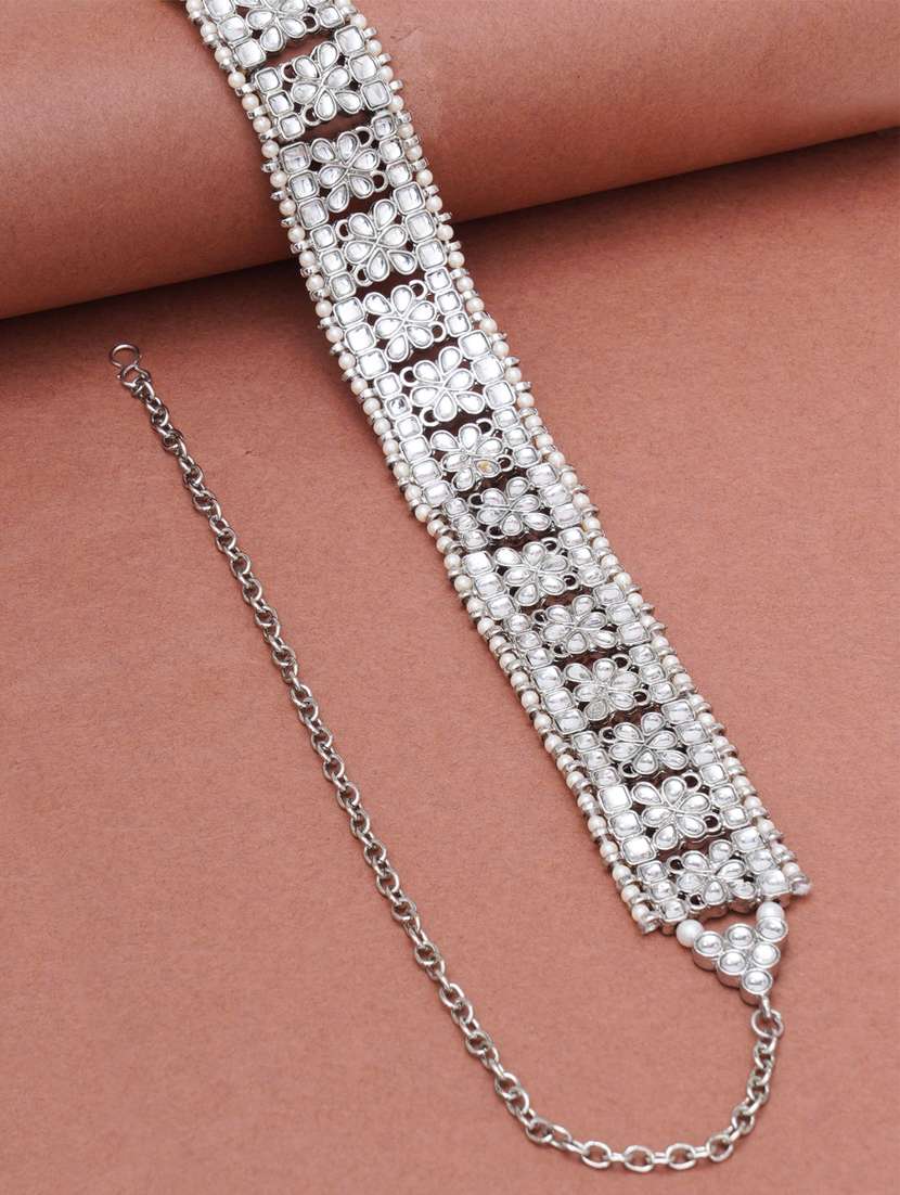 silver metal body jewellery