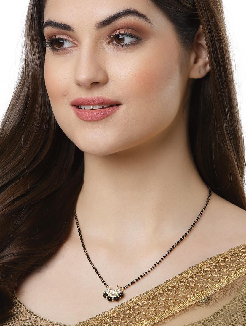 gold metal mangalsutra - 18636133 - Standard Image - 3