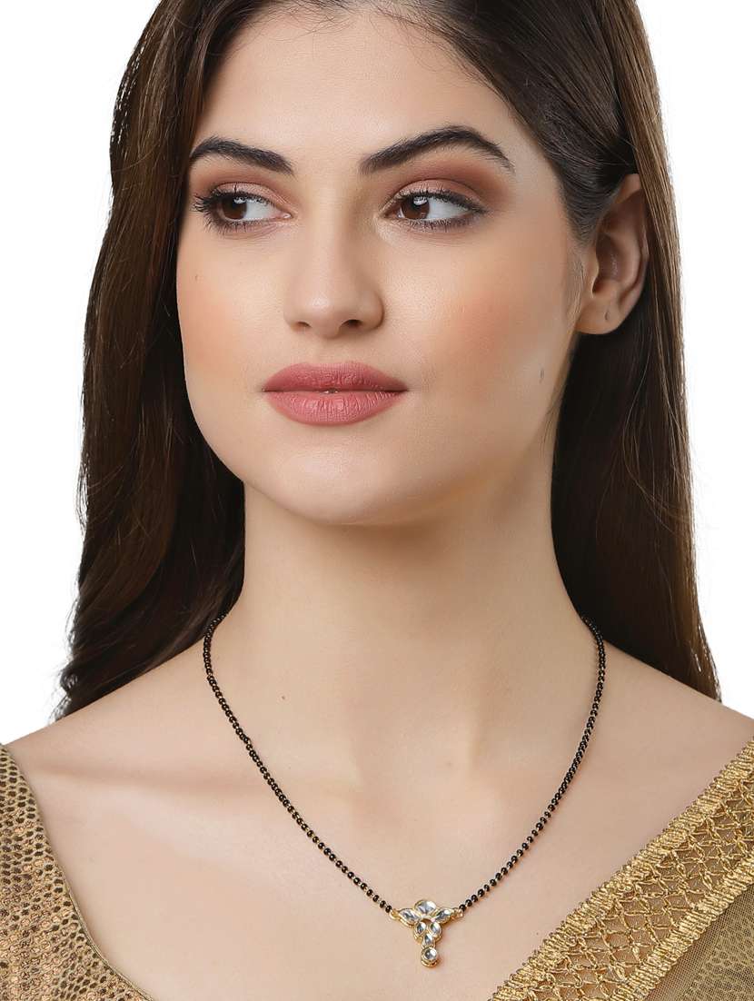 gold metal mangalsutra - 18636135 - Standard Image - 3