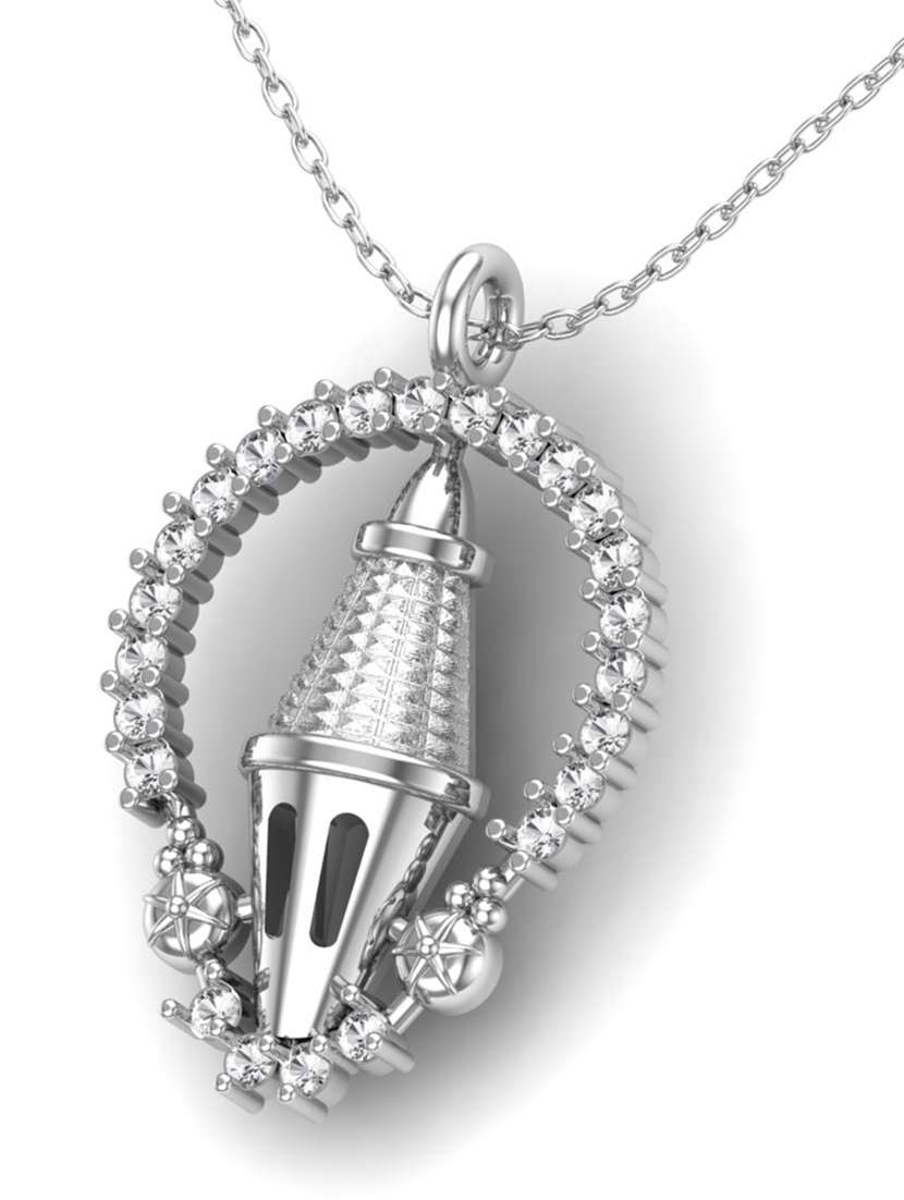 silver metal pendant - 18636152 -  Standard Image - 3