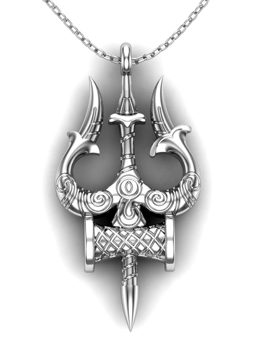 silver metal pendant - 18636160 - Standard Image - 3