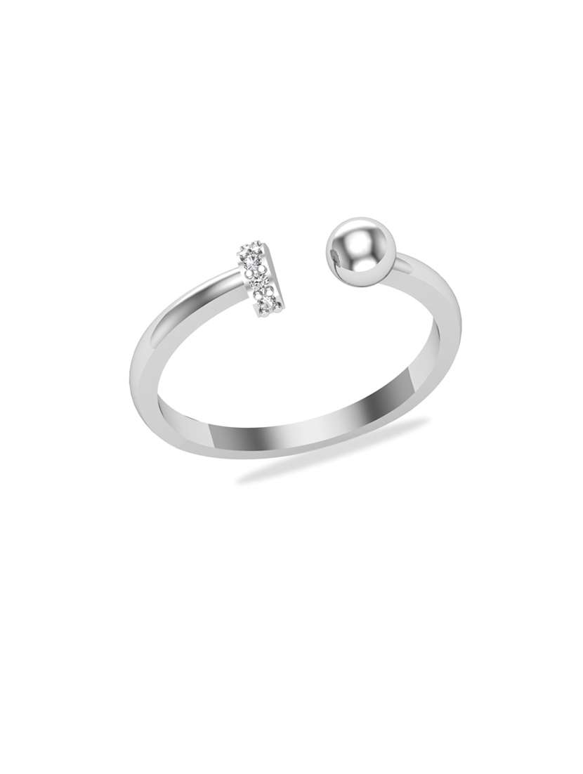 silver metal finger  ring - 18636170 -  Standard Image - 3
