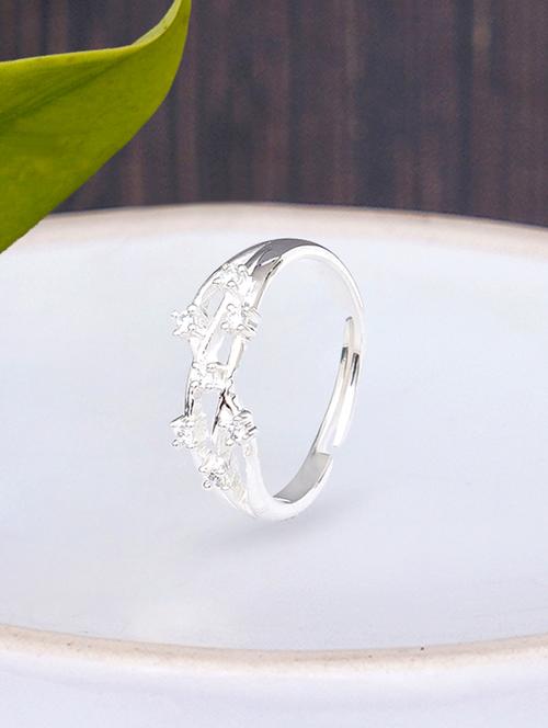 silver metal finger ring - 18636179 - Standard Image - 0