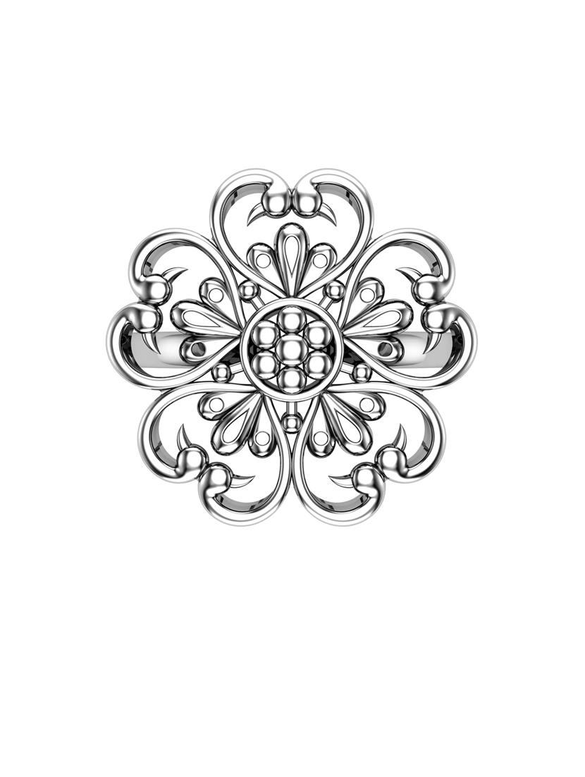 silver metal finger ring - 18636184 - Standard Image - 3