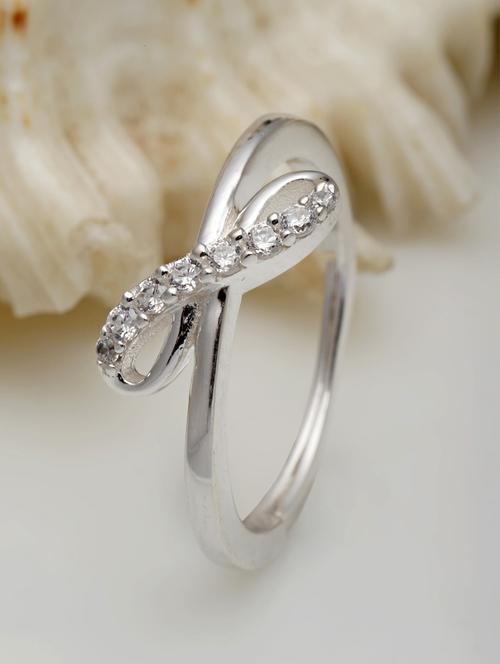 silver metal finger ring - 18636191 - Standard Image - 0