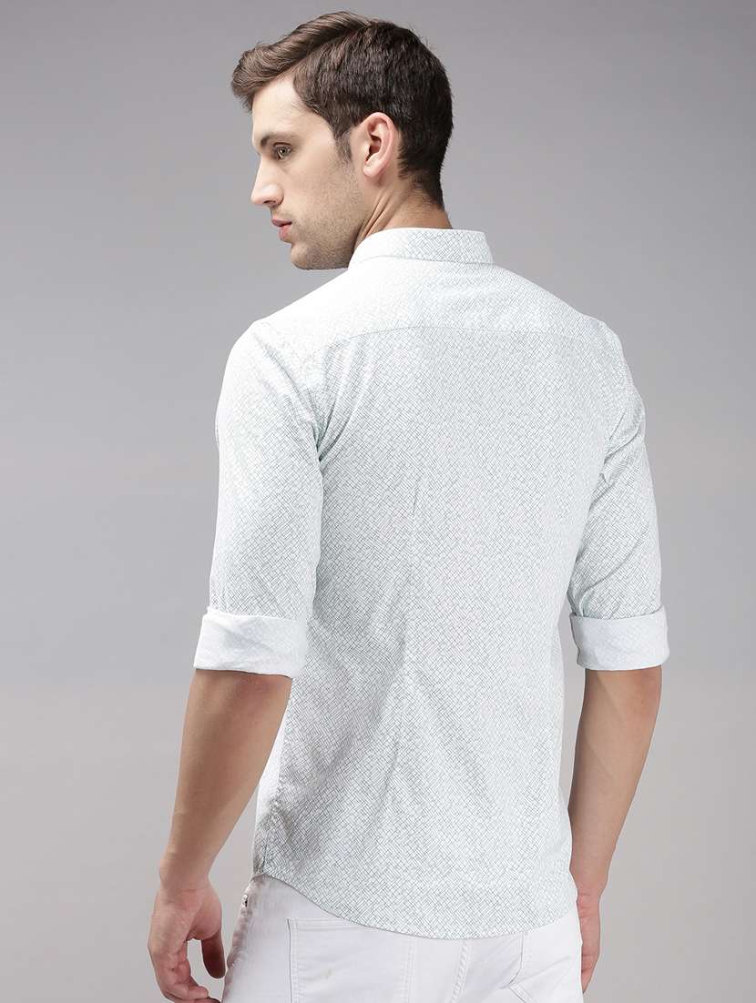 mens geometric casual shirt - 18636832 -  Standard Image - 3