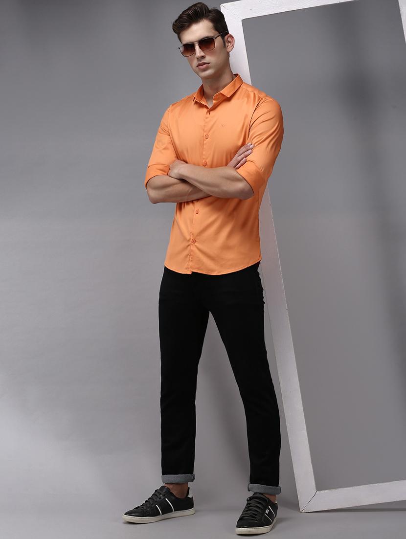 mens solid casual shirt - 18636854 - Standard Image - 3