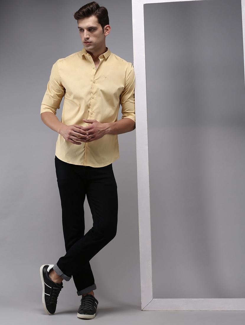 mens solid casual shirt - 18636865 - Standard Image - 3