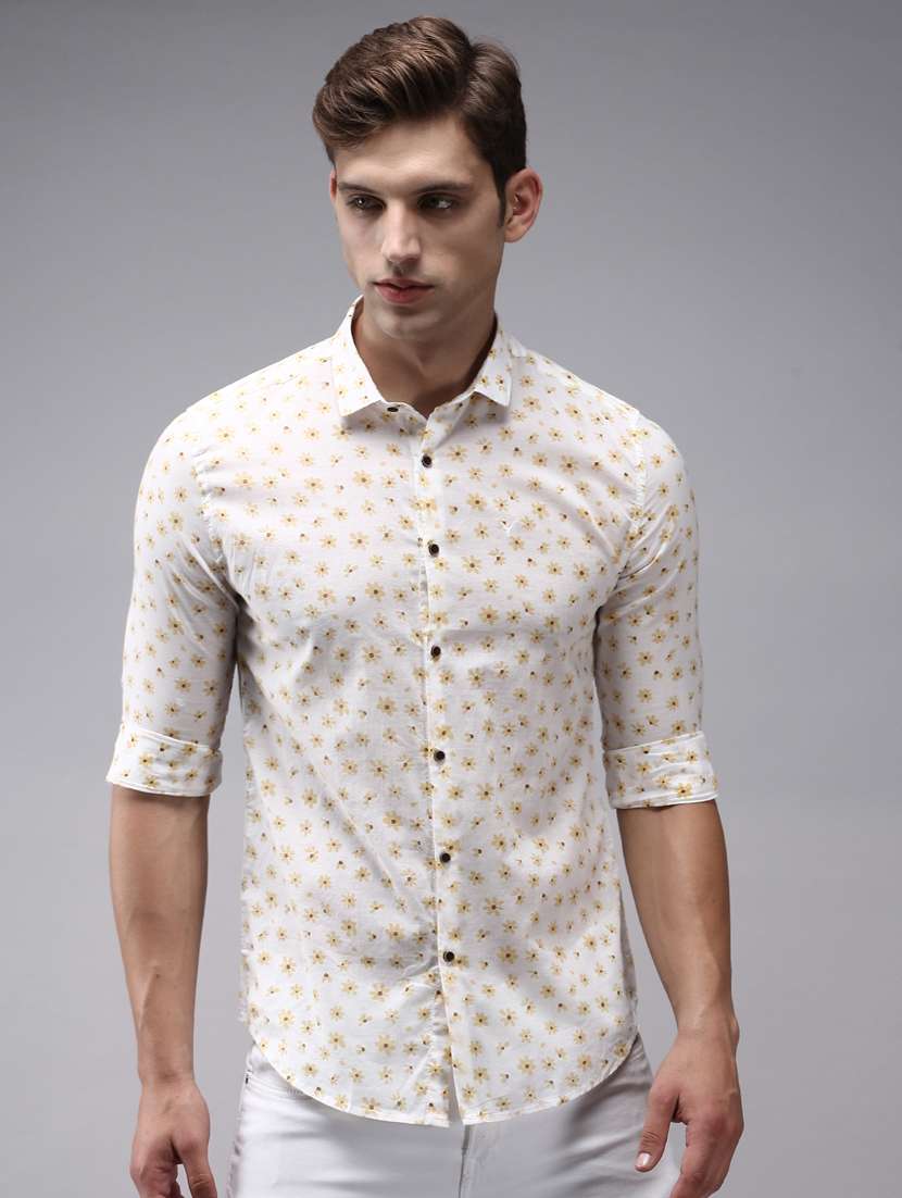 mens florals casual shirt