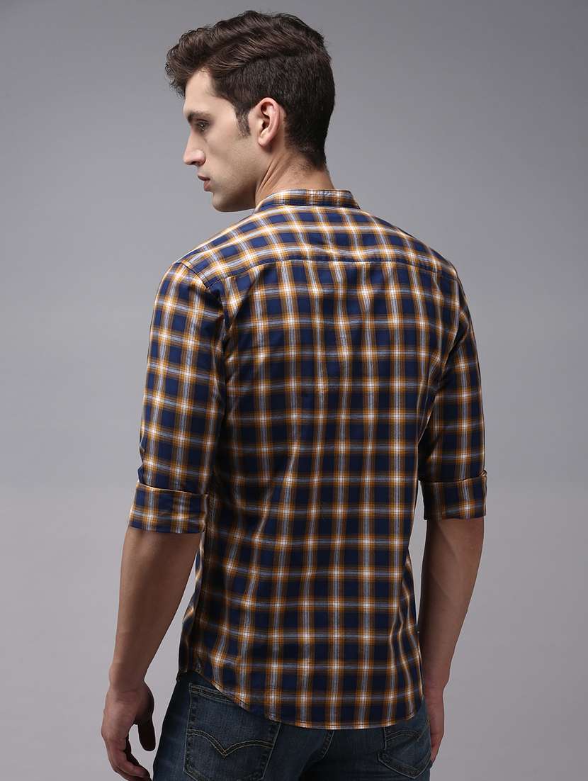 mens checks casual shirt - 18636900 -  Standard Image - 3