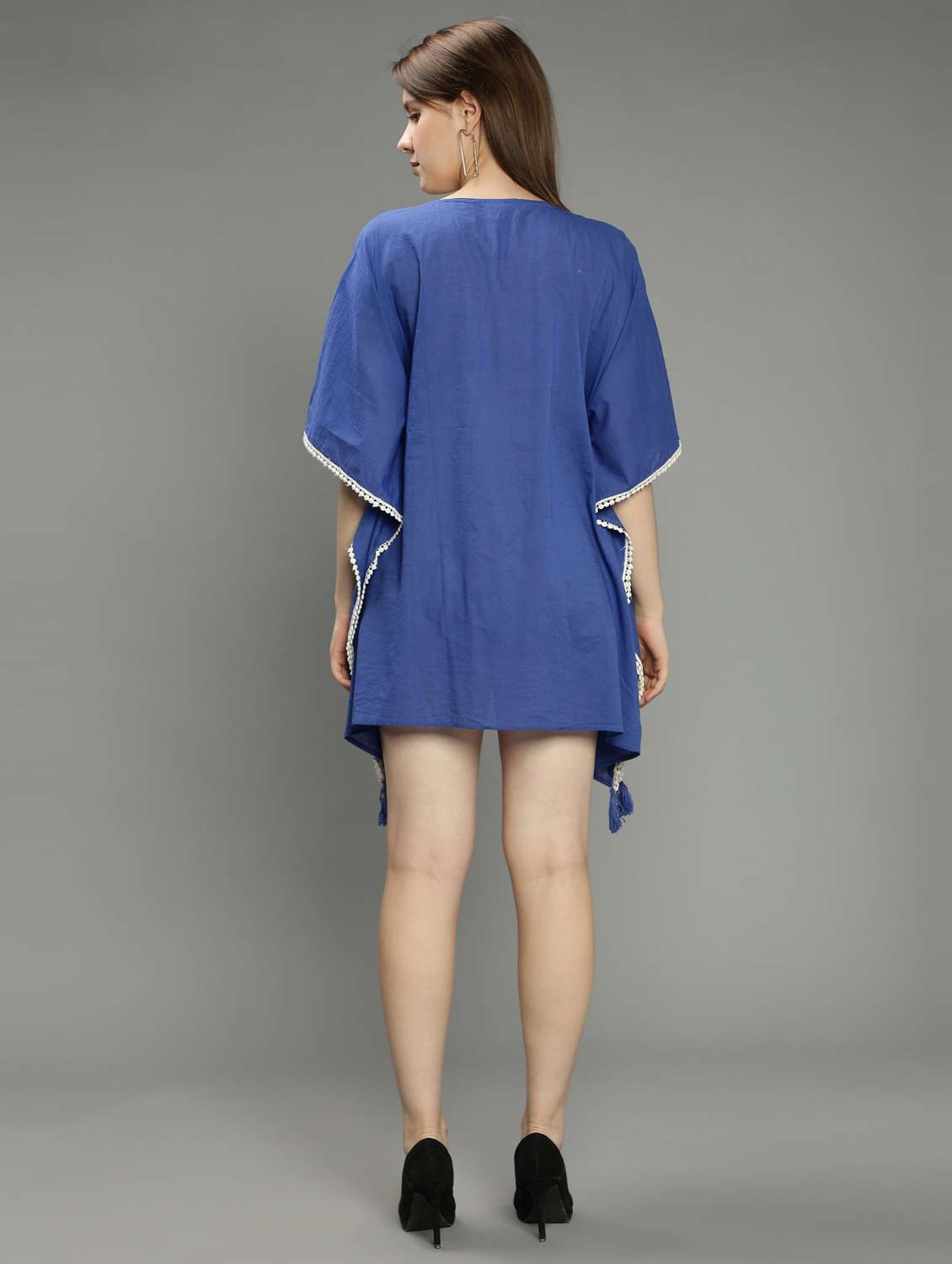 blue cotton dresses kaftan - 18637136 -  Standard Image - 3