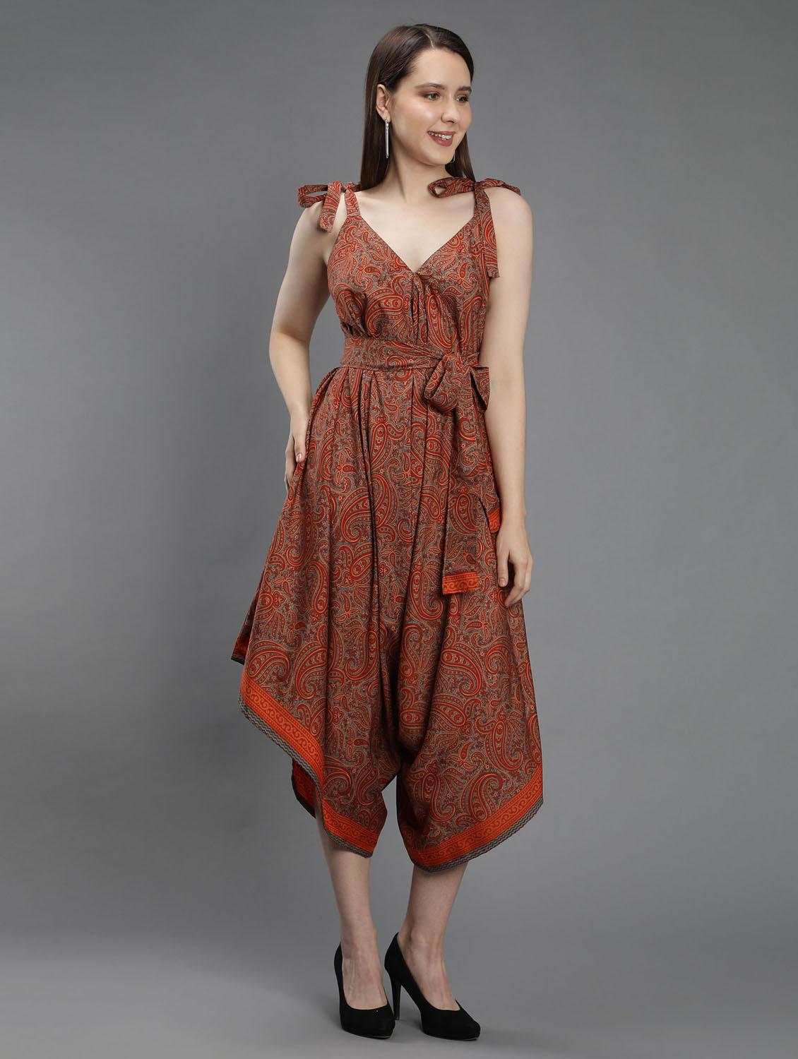 orange polyester 34 jumpsuit - 18637140 - Zoom Image - 0