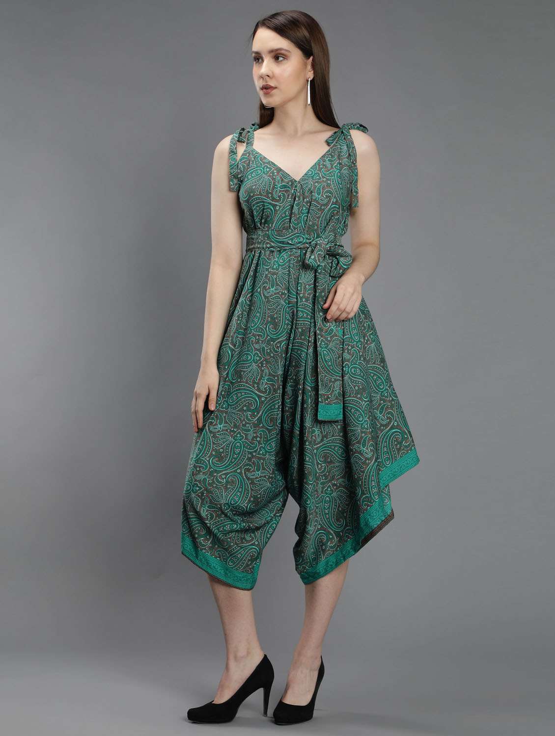 green polyester 34  jumpsuit - 18637142 -  Zoom Image - 0