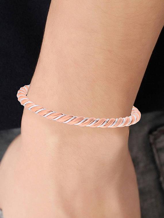 multi colored metal bangle bracelet - 18637281 - Standard Image - 3