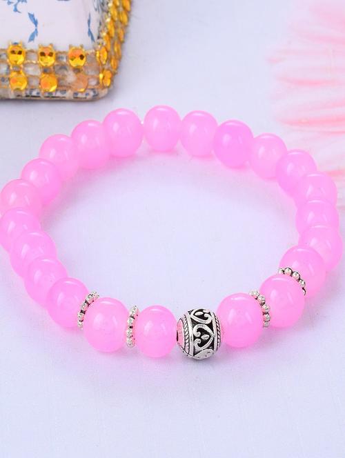 pink metal bangle bracelet - 18637290 - Standard Image - 0