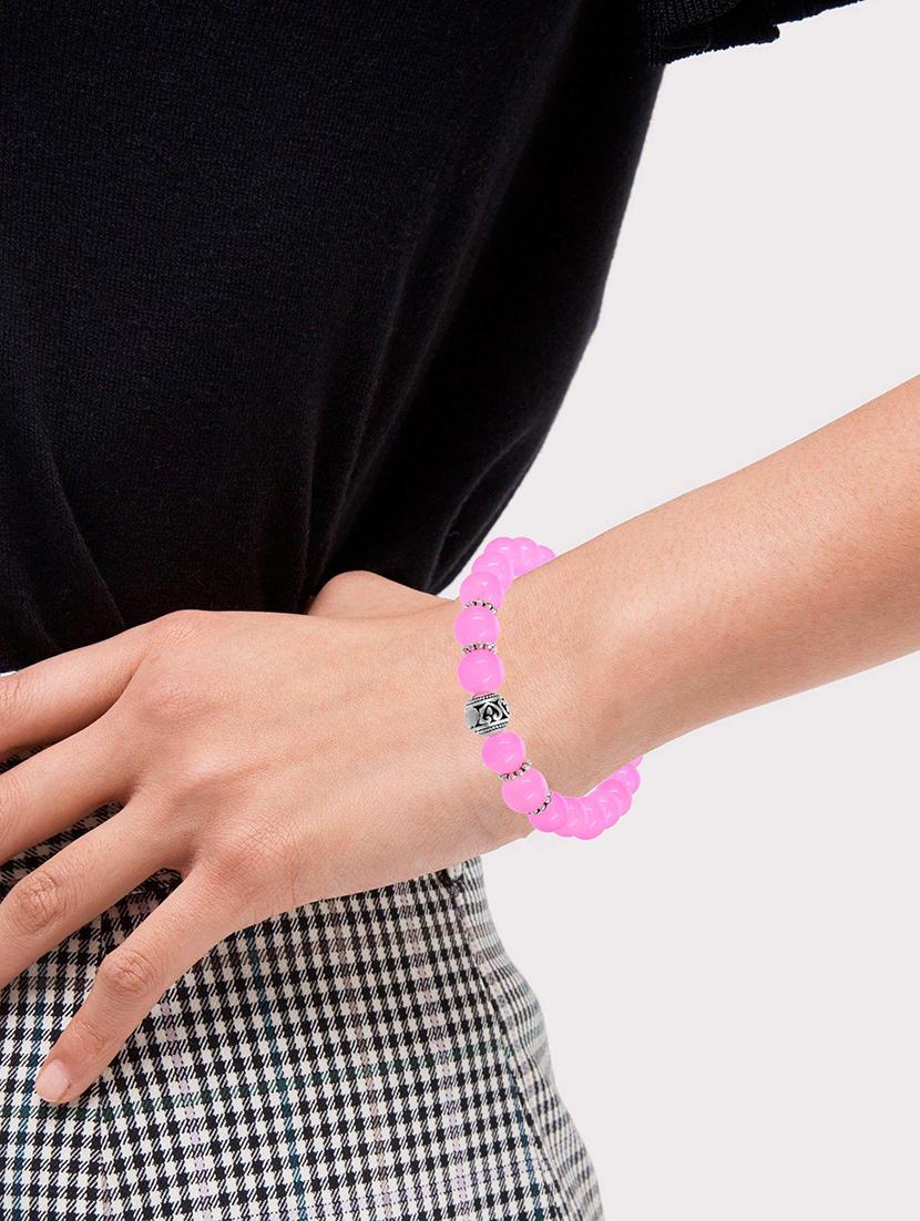 pink metal bangle bracelet - 18637290 - Standard Image - 3
