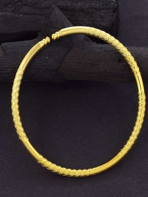 gold plated kada - 18637325 - Standard Image - 0