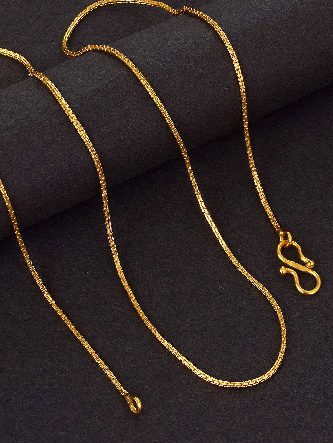 gold plated chain necklace