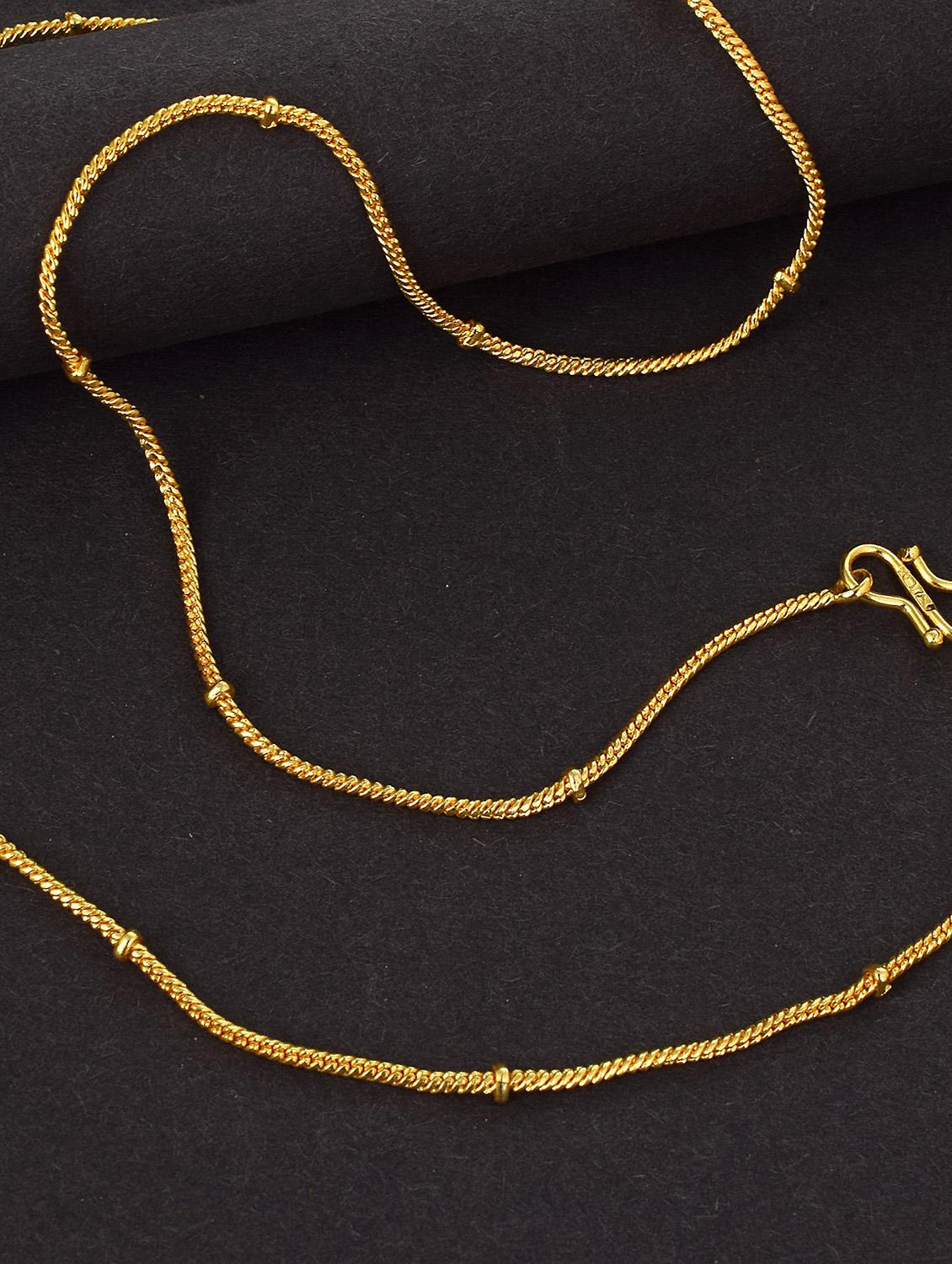 gold plated chain necklace