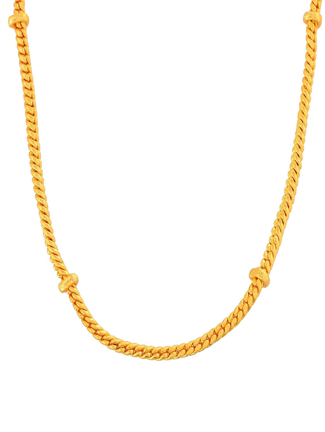 gold plated chain necklace - 18637394 - Standard Image - 3