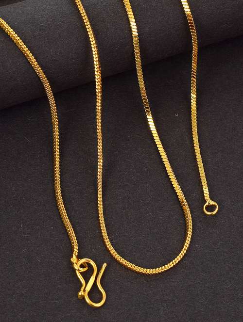 gold plated chain necklace - 18637406 - Standard Image - 0