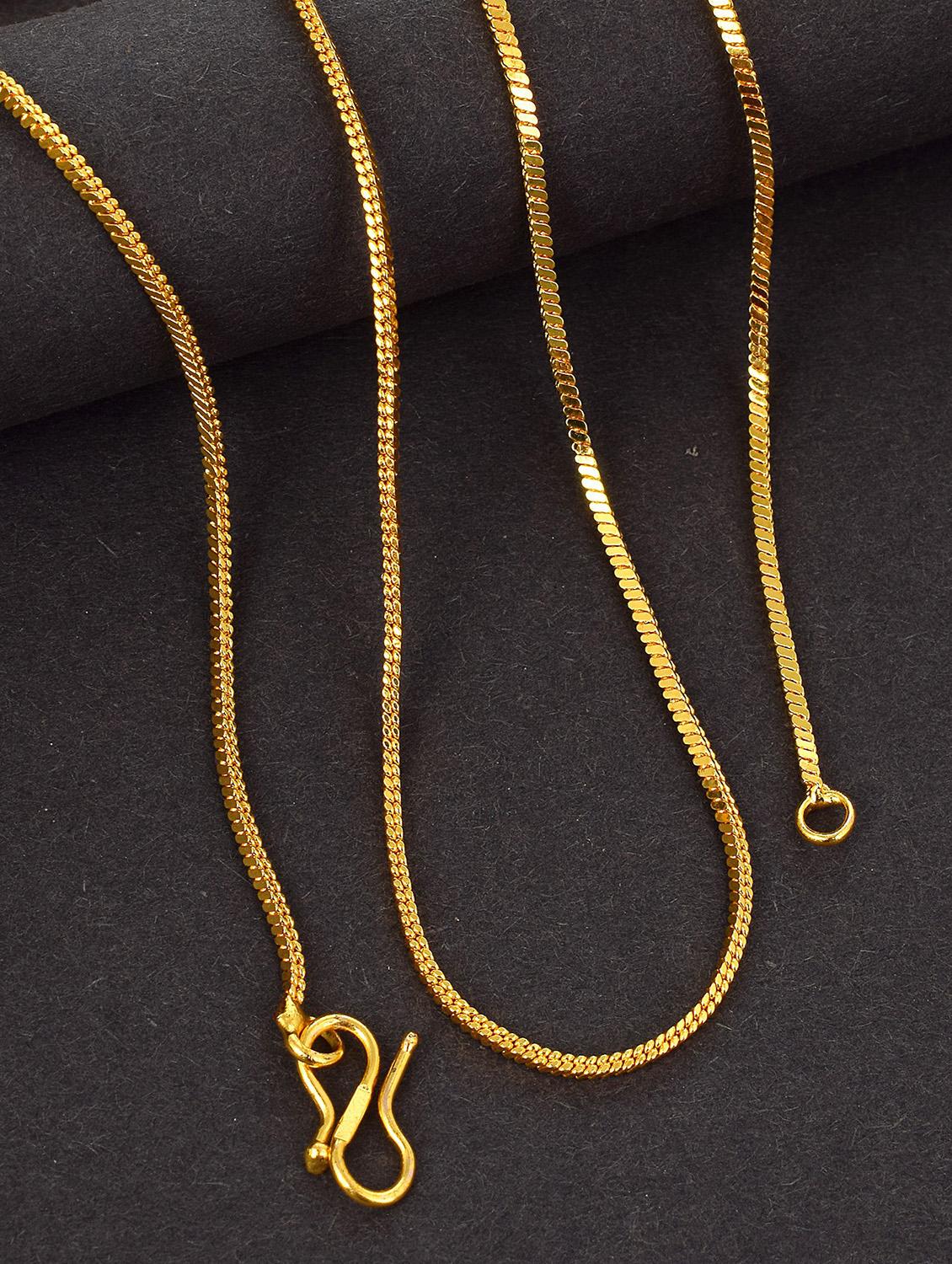gold plated chain necklace - 18637406 - Zoom Image - 0