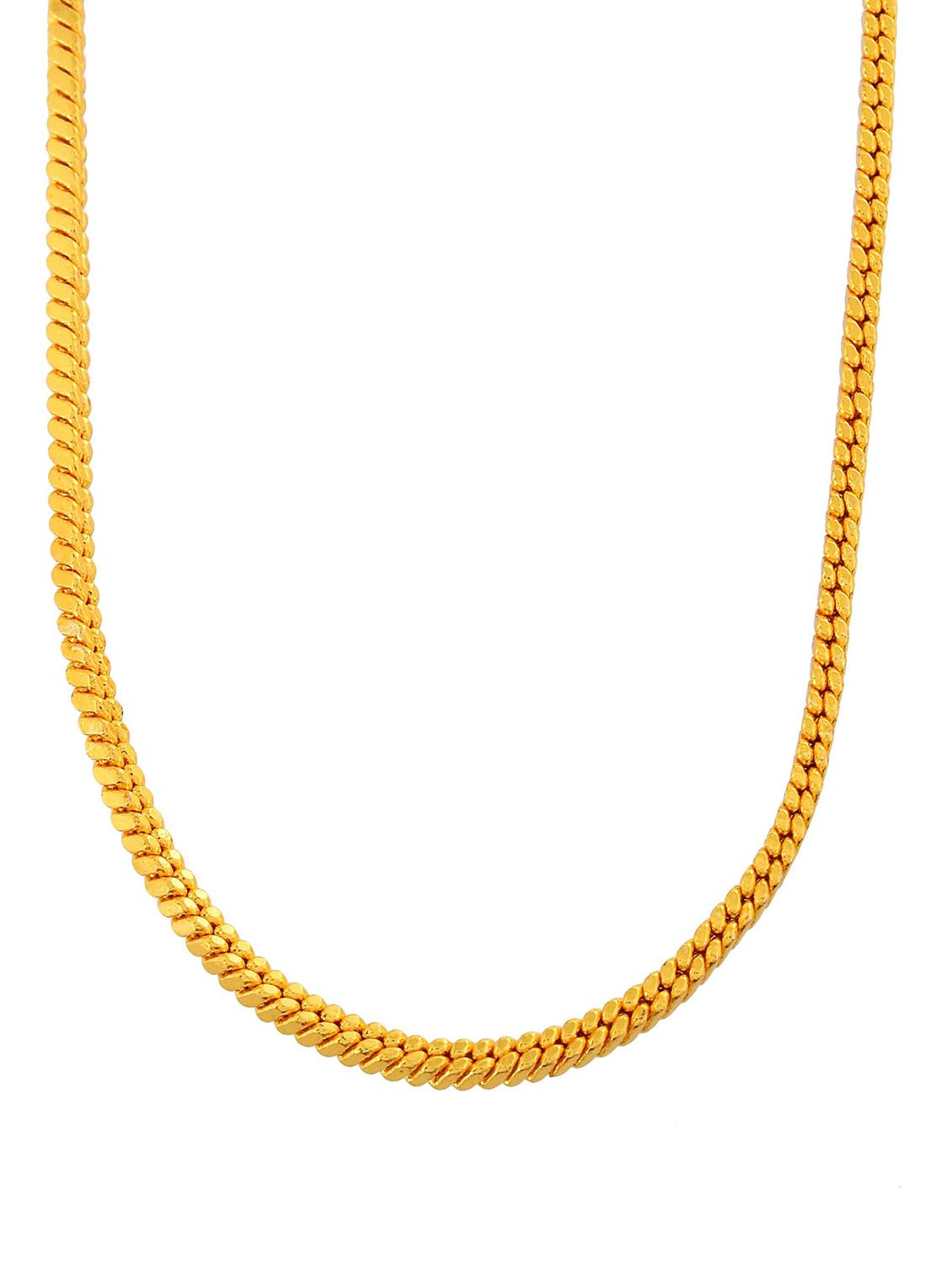 gold plated chain necklace - 18637406 - Standard Image - 3