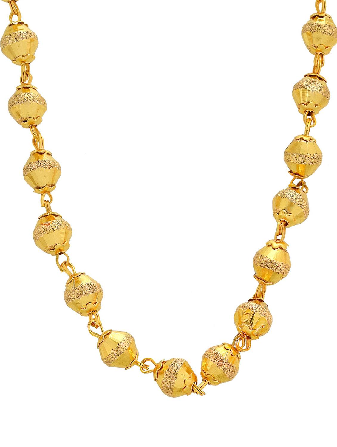 gold plated chain necklace - 18637408 - Standard Image - 3