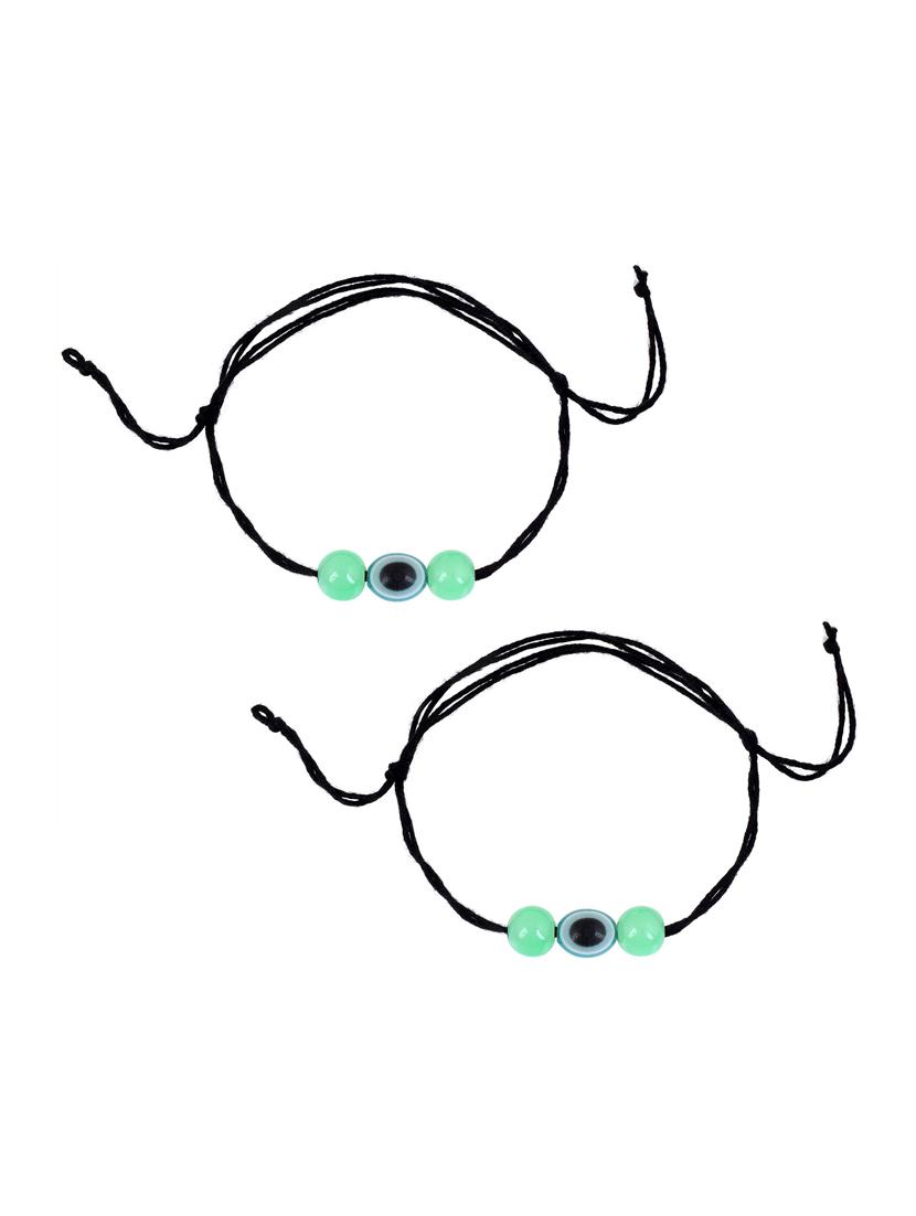 multi color evil eye beads anklet dori - 18637417 -  Zoom Image - 0