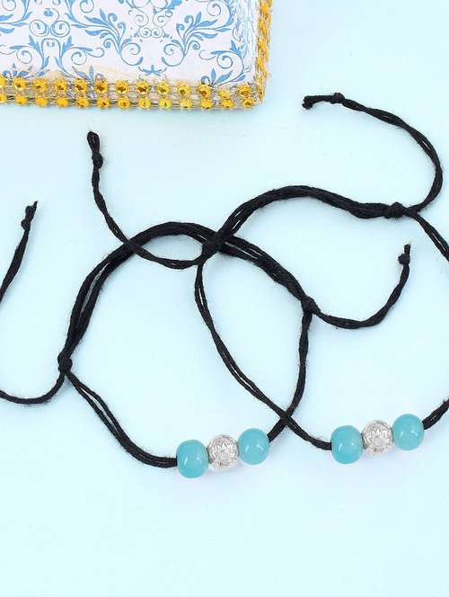 multi color evil eye beads anklet dori - 18637418 - Standard Image - 0