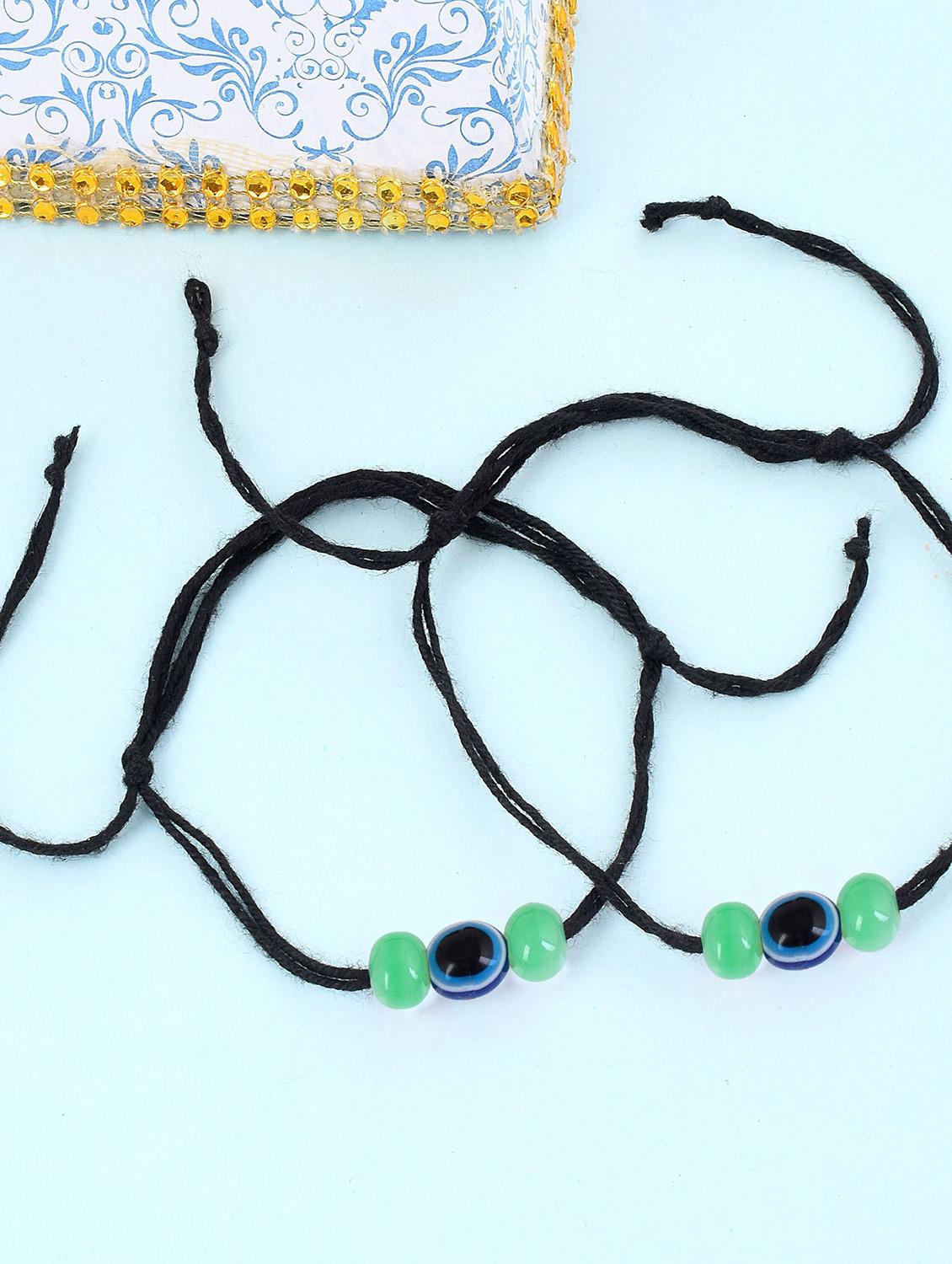 multi color evil eye beads anklet dori - 18637428 - Zoom Image - 0