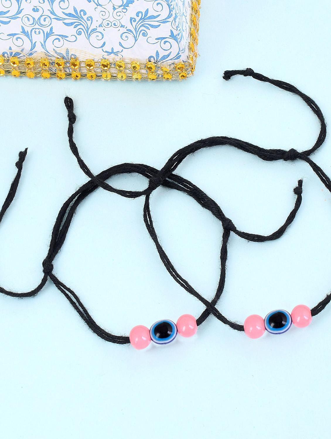 multi color evil eye beads anklet dori - 18637429 - Zoom Image - 0