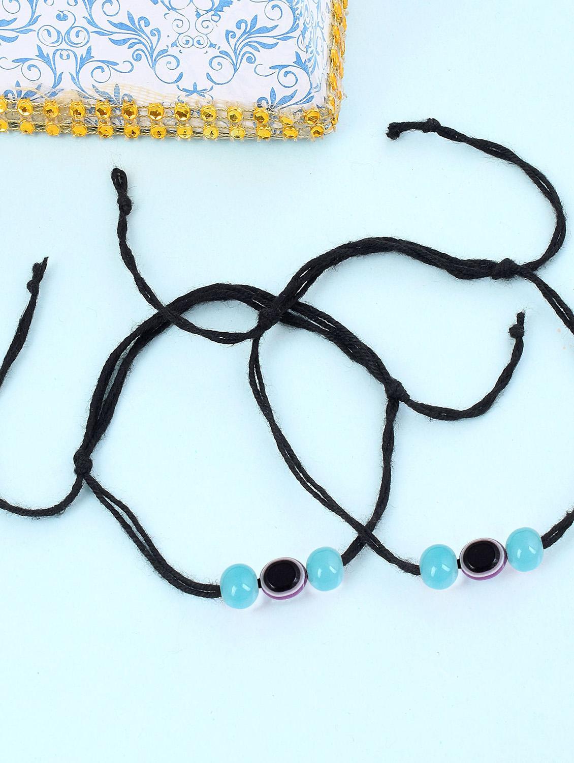 multi color evil eye beads anklet dori - 18637430 - Zoom Image - 0