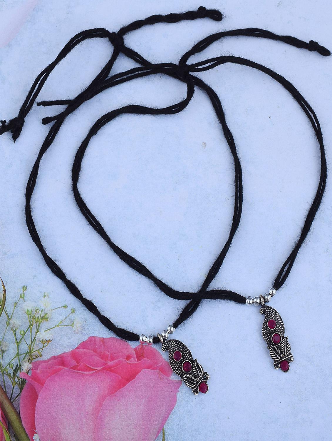 multi colored cotton anklet 